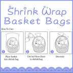 Shrink Wrap 50 Pcs 15x21 Inches Clear PVC Heat Shrink Wrap Bags for Packagaing Gift Basket and Homemade DIY Projects