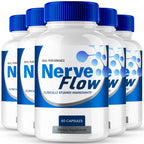Nerve Flow for Neuropathy Supplements, Nerve Flow Capsules Advanced Nerve Health Pills Extra Strength All Natural Healthy Circulation & Stable Levels, Advanced NerveFlow Support Reviews (5 Pack)