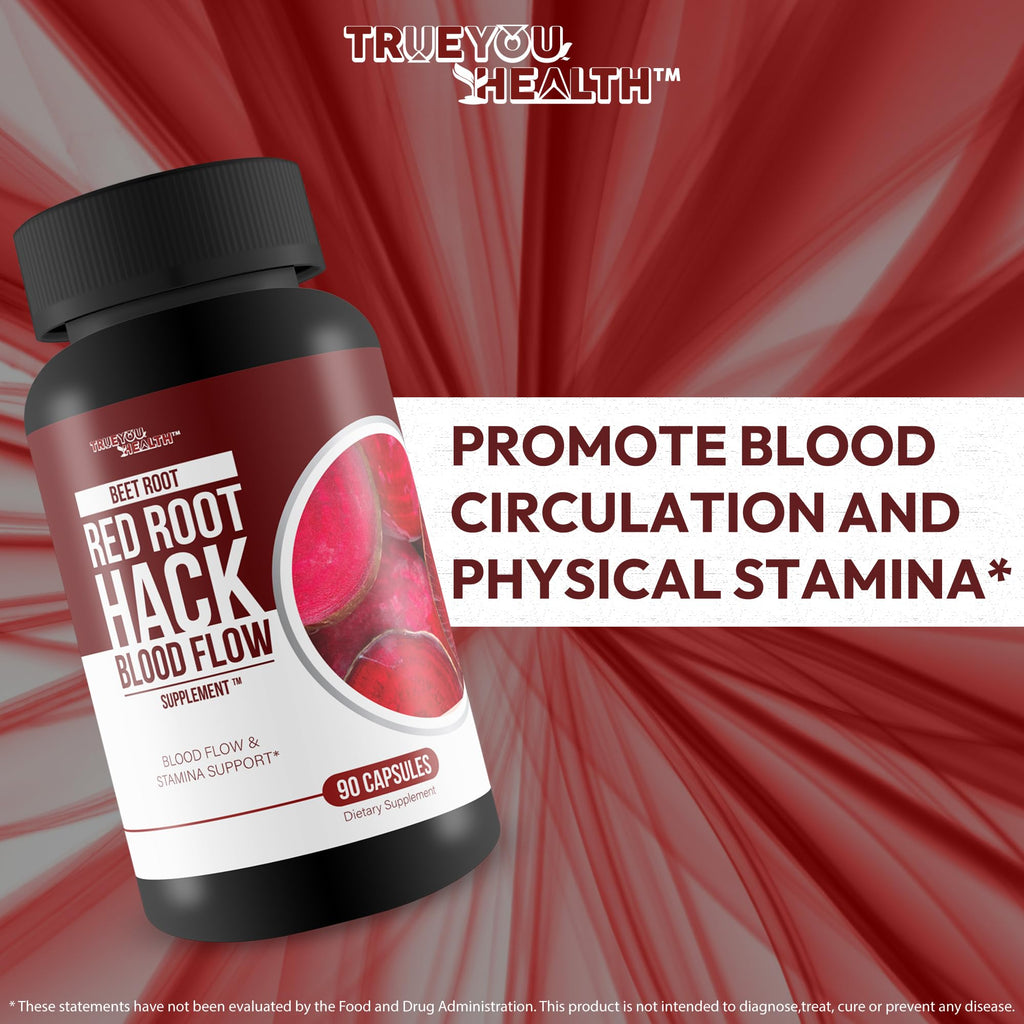 Beetroot RedRoot Hack Extra Circulation Booster - Our Best Organic Beet Root Red Root Hack For Improved Blood Flow & Extra Support For Ocular Clog - Maca And Beetroot Pills - Maca Beet Root For Men