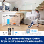 Tineco Floor ONE S5 PRO 2 Cordless Wet Dry Vacuum Smart Hardwood Floor Cleaner Machine, One-Step Cleaning Mop for Sticky Messes and Pet Hair, LCD Display, APP, Voice Guide with Ultra Mode