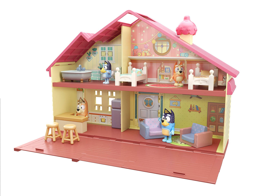 Bluey Toy House Playset, Mega Bundle Family Home & BBQ Playhouse Toys, Bluey, Bingo, Bandit, Chilli, House Playset for Toddlers 3-5, Amazon Exclusive