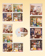 Rolife Mini Super Creator Series, DIY Miniature Memory Book Store Dollhouse House Kit, Bulid Scenary for Action Collectible Figures,Creative Gifts for Women Kid Adults