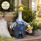 Spring Porch Goose Outfit Gardener Goose Costume for Outdoor Lawn Decor
