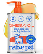 Native Pet Omega 3 Fish Oil for Dogs - Skin, Coat & Joint Support - 8 Oz