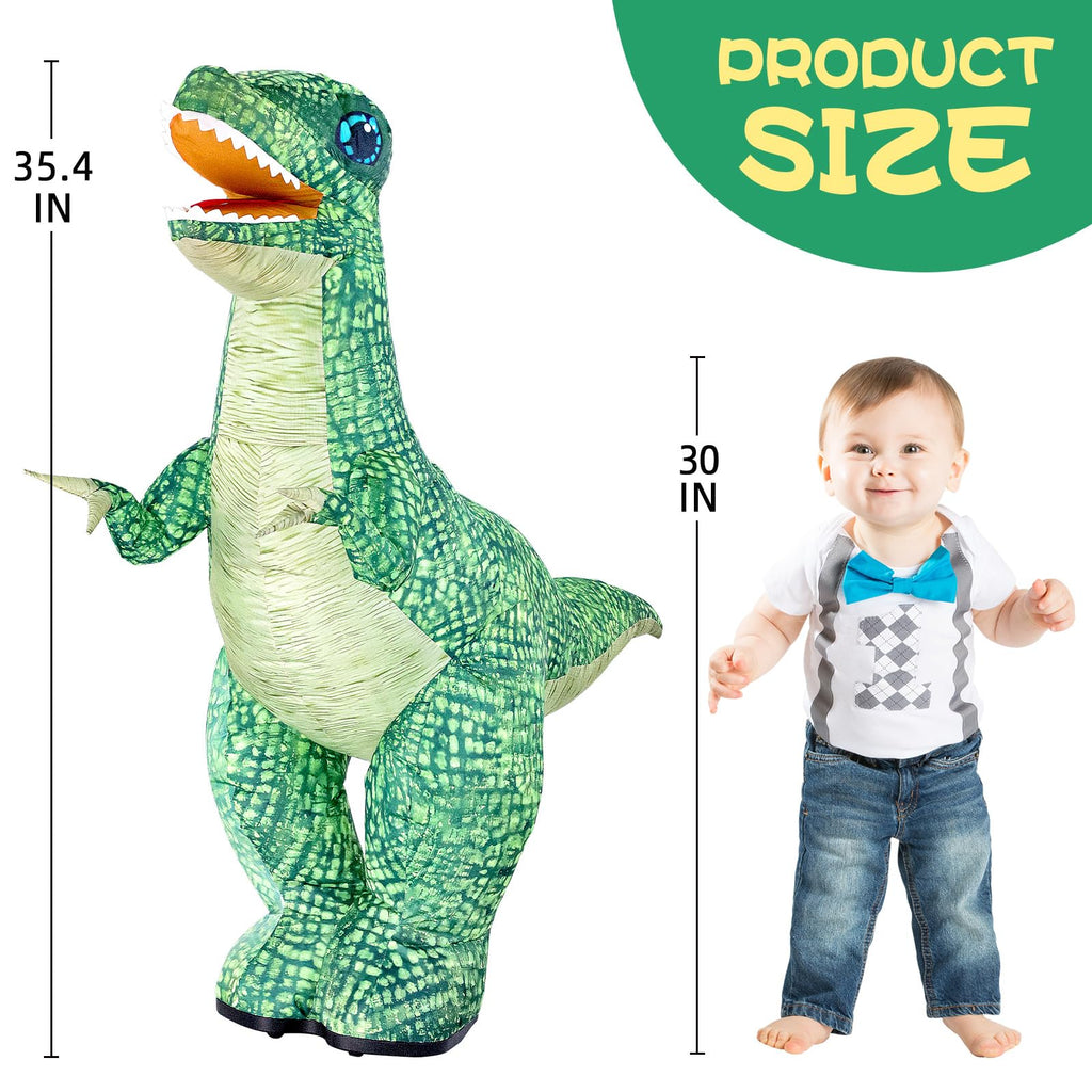 Jovow 2.4GHZ Remote Control Inflatable Dinosaur Toy for Kids,Electric Toy Dinosaur with 360°Rotation,Forward & Backward,Rechargeable Walking Dinosaur Toy for Boys Kids Age 6-8 8-12 Birthday Gifts