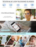 SOJOS Retro Round TR90 Blue Light Reading Glasses Womens Mens Readers Computer Glasses Eyewear Frame SJ9001, Bright Leopard Frame 0.00 x