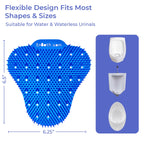 12-Pack Urinal Splash Guards for Men's Bathroom, Anti-Splash Urinal Screen Deodorizer with Long Bristles and Lasting Ocean Scent to Keep Your Restroom Smelling Fresh and Clean