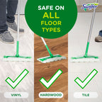 Swiffer Sweeper Heavy Duty Dry Multi-Surface Cloth Refills for Floor Sweeping and Cleaning,Unstopables Fresh Scent,20 Count (Pack of 4)