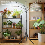 Garpsen Grow Lights for Indoor Plants, 5 Heads Grow Light with Tripod Stand