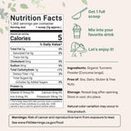 Organic Turmeric Powder, 5 Pounds | Rich in Active Curcumin | Pure Turmeric Supplement | Antioxidant Support for Joint & Immune Health | Non-GMO, Vegan Friendly, India Origin