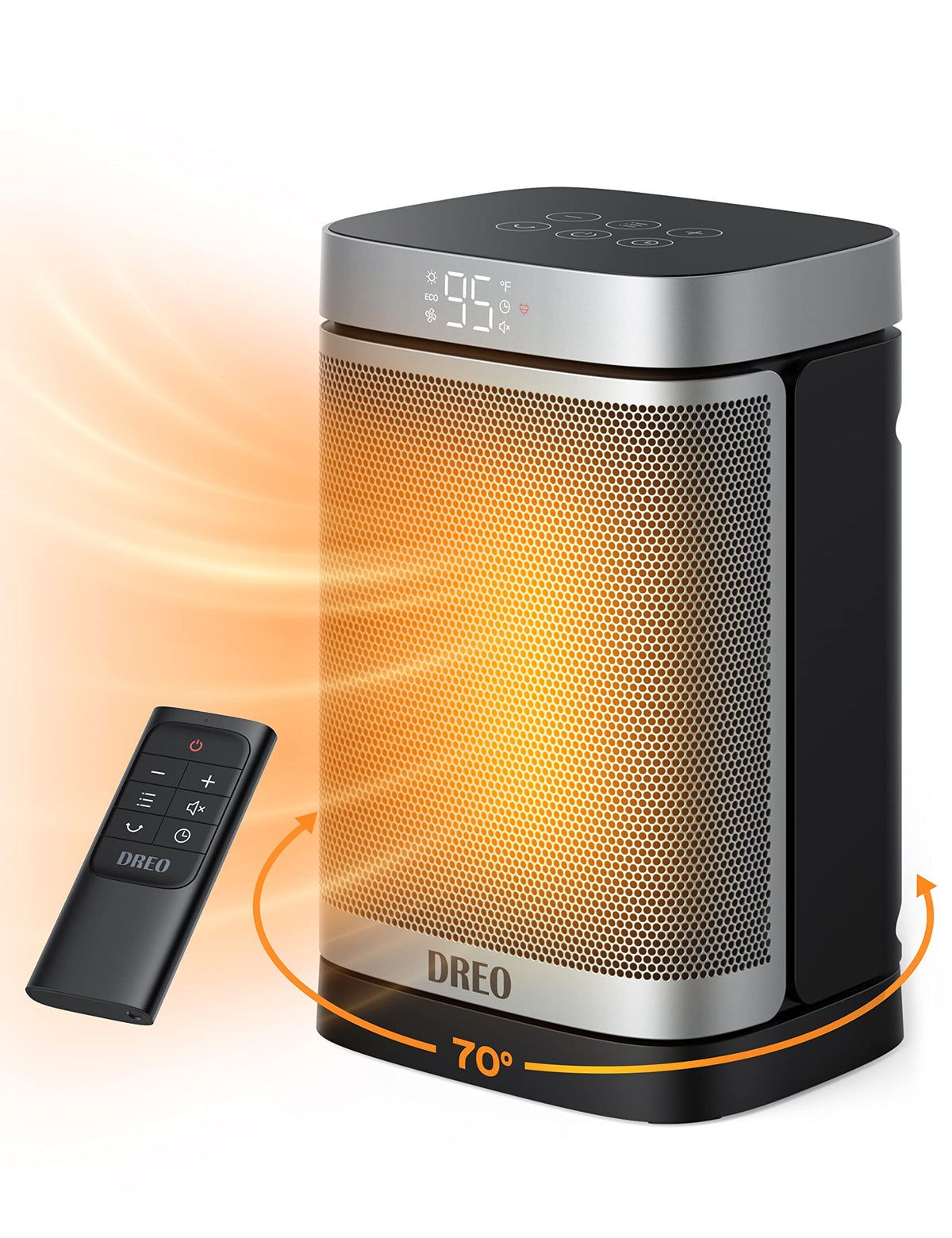 DREO Space Heater, Portable Electric Heaters for Indoor Use with Thermostat