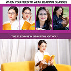 FEIVSN 3-Pack Rimless Reading Glasses For Women, Lightweight Spring Hinge Readers, Classic Elegant Artistic Eyeglasses UV 400 (Mix 3.0 Etc)