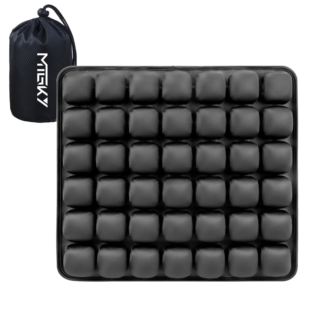 MTGKY Sondor Travel Seat Cushion,Inflatable Travel Seat Cushion for Airplane,Portable & Adjustable,Airplane Gadgets,Inflatable Cushion for Wheelchair, Travel,Driving,Office Work