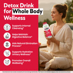 Herbal Clean Qcarbo16 Same-Day Detox Cleanse Drink (16 fl oz) - Tropical Flavor Full Body Cleanse* Detox Drink for Moderate Toxin Level*, Vitamin B2 and Vitamin B12 for Men & Women