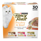 Purina Fancy Feast Classic Pate Wet Cat Food, 3 oz Cans, 30-Pack
