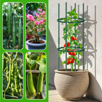 POILKMNI 3 Pack Tomato Cage for Garden - 59'' Tall Plant Support Heavy-Duty Tomato Trellis, Adjustable Garden Trellis for Climbing Plants Vines Vegetables Flowers Cucumber Peony Plant Cage