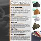 KYDEX Thermoform Sheet - (P1 Texture) - (.080 Thickness) - (12in x 24in) - (Coyote Brown) - (3 Sheets) - DIY Holster Making, Airsoft Armor, Cosplay Uniforms