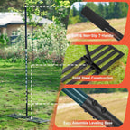 Lawn Leveling Rake, 30x10 Stainless Steel Leveler with 78" Handle