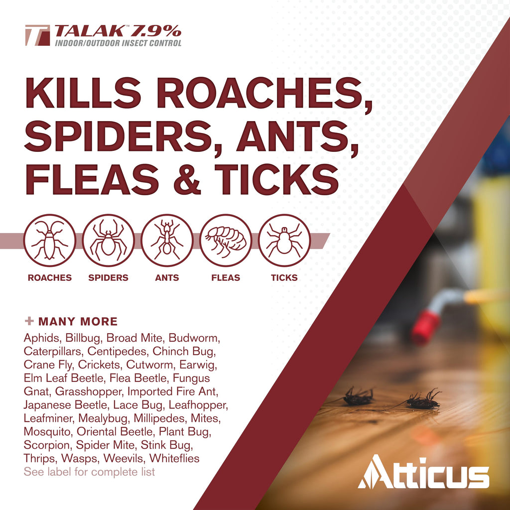 Atticus Talak 7.9% Indoor/Outdoor Insect Control - Bifenthrin Concentrate (32 Ounce)