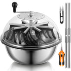 VIVOSUN 19" Bud Leaf Bowl Trimmer with Clear Dome, Stainless Steel Blades