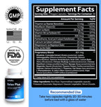 SEHATU Relax Plus Stress Relief Supplement | with GABA, L-Theanine, Ashwagandha, Valerian Root | Supports A Relaxed Mood and Restful Sleep | 60 Count | 30 Day Supply