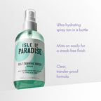 Isle of Paradise Self Tanning Water- Dark, Clear Self Tan Mist, Transfer-Proof Formula for Face & Body, Vegan & Cruelty-Free, Streak-Free Application, Non-Comedogenic 6.76 fl oz.