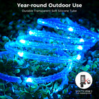 Minetom Color Changing Rope Lights Outdoor, 33FT 100 LED Rope Light