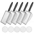 5pcs Soil Sifter Set for Gardening, Handheld Heavy-Duty Compost Shovel