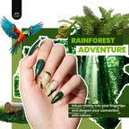 Beetles Gel Nail Polish Set, 53PCS Brown Green Blue Gel Polish Kit
