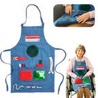 ODOXIA Fidget Apron for Elderly | Fidget Blanket for Dementia | Dementia Products for Elderly | Gift and Activities for Seniors with Alzheimer’s | Sensory Toys