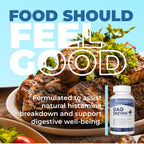 NATURALABS DAO Supplements Histamine Blocker – DAO Enzyme + Diamine Oxidase & Vitamin C for Gut Health & Food Support – 60 Servings - 1 Capsule Before Meals for Histamine Intolerance