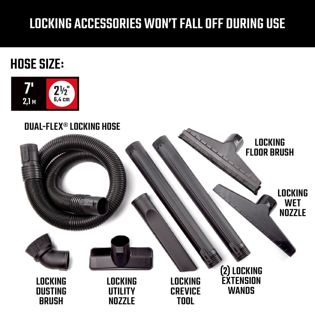 CRAFTSMAN CMXZVBE38800 2-1/2 in. Wet Dry Shop Vacuum Pro Attachment Kit