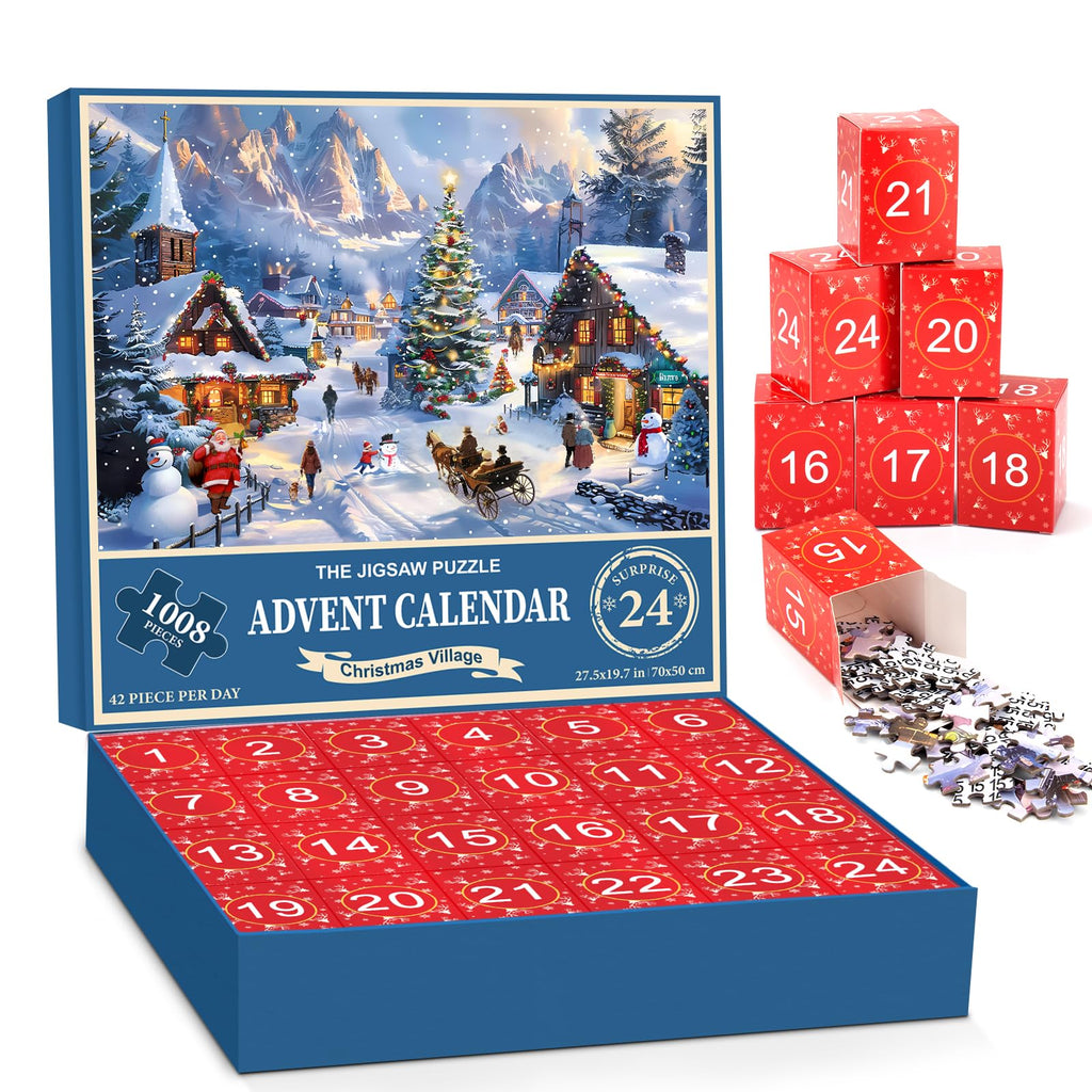Puzzle Advent Calendar 2026 – 24 Days Christmas Countdown Jigsaw Puzzle