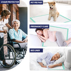 AOZITA 50-Pack Disposable Underpads 30" x 36" Incontinence Chux Pads Ultra Absorbency Protective Bed Pads, Heavy Duty Leakproof Absorbent Bed & Pee Pads for Adult, Senior, Kids and Pet
