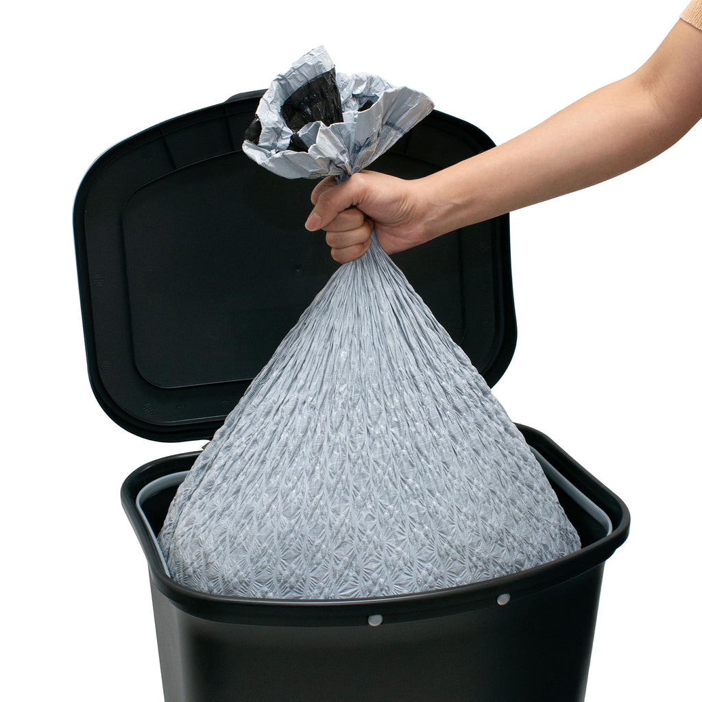 Glad Premium Trash Can with Clorox Odor Protection, 13 Gallon, Black