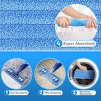 IOPRETTY Microfiber Hardwood Floor Mop - Spray Mop with 4 Washable Pads