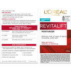 L’Oreal Paris Revitalift Anti Aging Face and Neck Cream, Smoothing and Firming Moisturizer for 24HR Hydration, Fragrance Free, 1.7 Oz