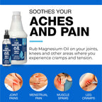 Pure Magnesium Oil Spray 32oz - Topical Magnesium for Sleep Extra Strength - Less Sting - Less Itch - 100% Natural and Organic Oil - Made in USA