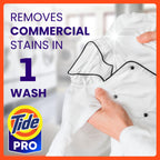 Tide PRO Laundry Detergent Liquid for Commercial Stains (170 oz, 4 pack)