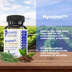 Premier Research Labs Hyssinol - Hyssop Herb, Hyssop Capsules, Wellness Pills with Organic Hyssop Dry Herb, Dietary Supplement with Green Tea, Antioxidant Support - 60 Vegetarian Capsules