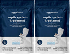 Amazon Basics Septic Treatment Pouch, Unscented, 0.63 oz (Pack of 6), 3 Month Supply, 1.9 oz