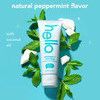 Hello Antiplaque Whitening Fluoride Free Toothpastes and Clean Mint Alcohol Free Mouthwash Bundle Pack, Whitening Toothpaste and Antigingivitis Gum Mouthwash Pack, No Alcohol for Zero Burning