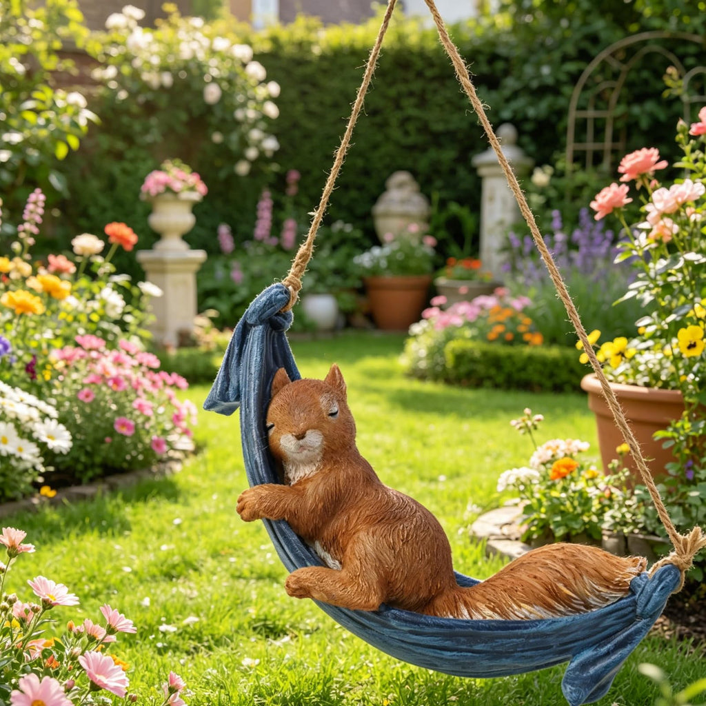 LC LCdecohome Squirrel Garden Décor Hanging Statue 7.75 * 3.75 * 3.25 Inch