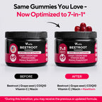 VitaUp Beet Root Gummies – Beetroot Supplement with CoQ10, Grape Seed, Vitamin C, B12 & B3 – Nitric Oxide Gummies for Circulation Support – Beet Supplement for Energy & Immune Support – 60 Beets Chews