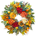 Pinkpuii 24 Inch Harvest Fall Wreaths for Front Door Outside,Porch,Entryway