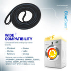 BlueStars 341241 Dryer Drum Belt - Compatible with Whirlpool Kenmore Dryers - Replaces 8066065 AP2946843 W10127457 PS346995 14210003 31531589 31001026 3394651 529597 - Pack of 4