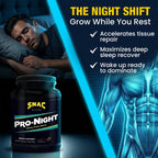 SNAC Pro-Night Protein Powder Blend - Flavored Protein, Chocolate, 1.6 lbs