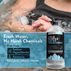 3in1 Cold Plunge Water Treatment, Weekly Natural Ice Plunge Stabilizer & Clarifier, Harsh Chemical Free, Fight Scum & Odors for Clear Waters - Pure55 Made in The USA (32 Fl Oz)