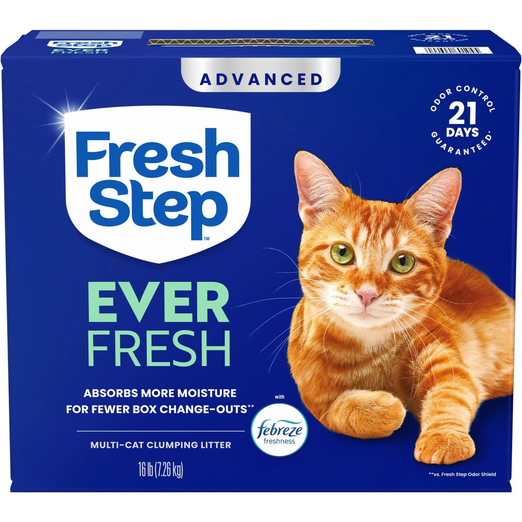 Fresh Step Advanced Ever Fresh Multi Cat Clumping Cat Litter, 16 lb., 2 Pk