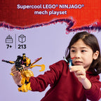 LEGO NINJAGO Arin’s Spinjitzu Battle Mech Building Toy - Ninja Building Set for Kids, Ages 7+ - with Arin, Baby Ryu, & Villain Minifigures - Gift Idea for Boys, Girls, & Dragons Rising Fans - 71839